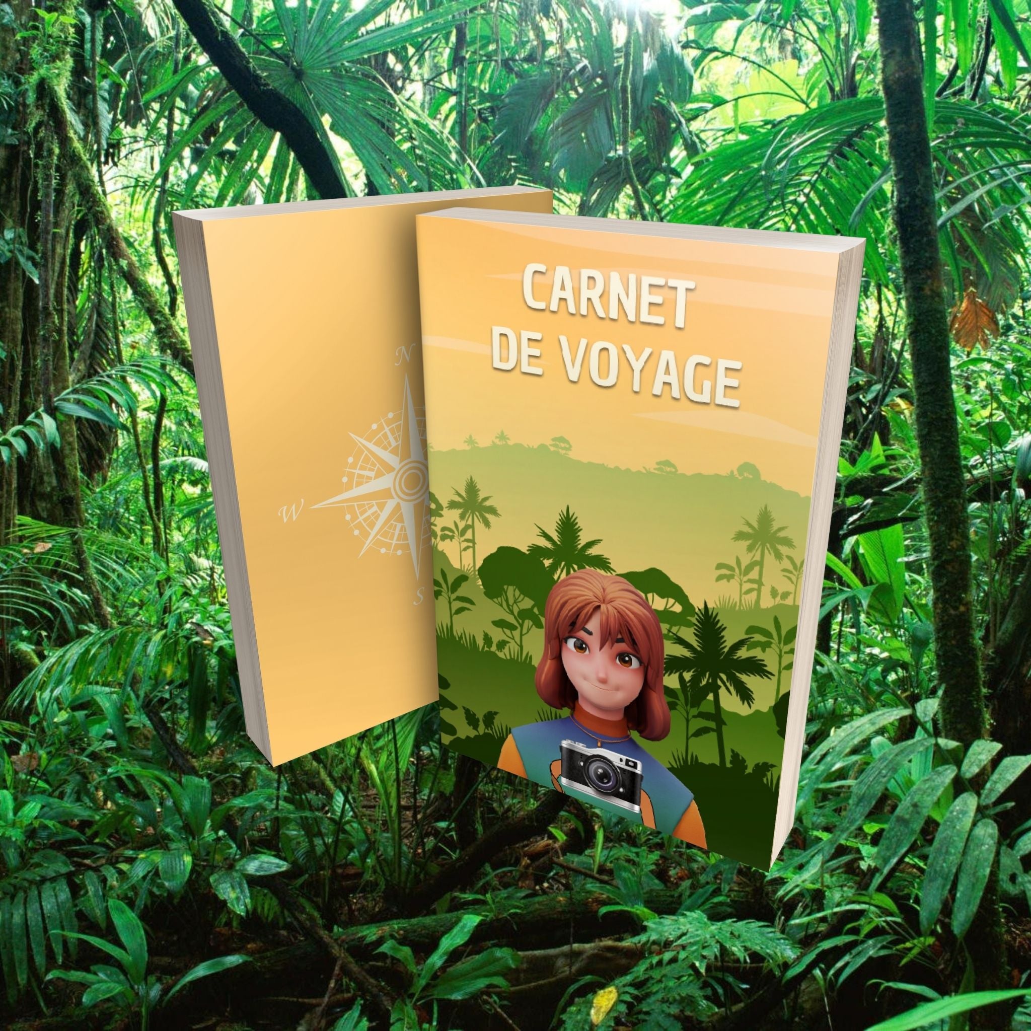 Carnet de voyage Jungle à personnaliser et à remplir - 114 pages