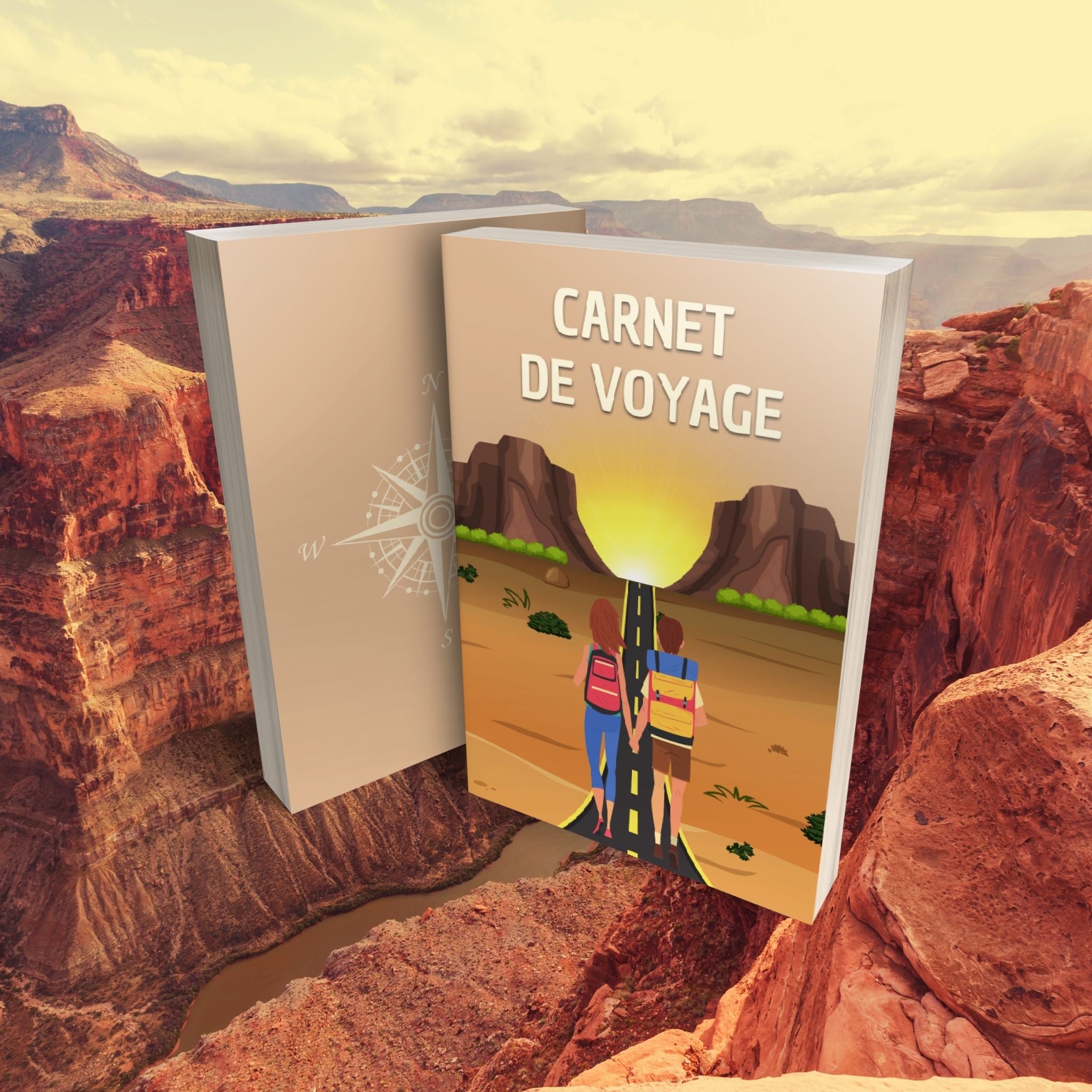 Carnet de voyage Nomade à personnaliser et à remplir - 114 pages