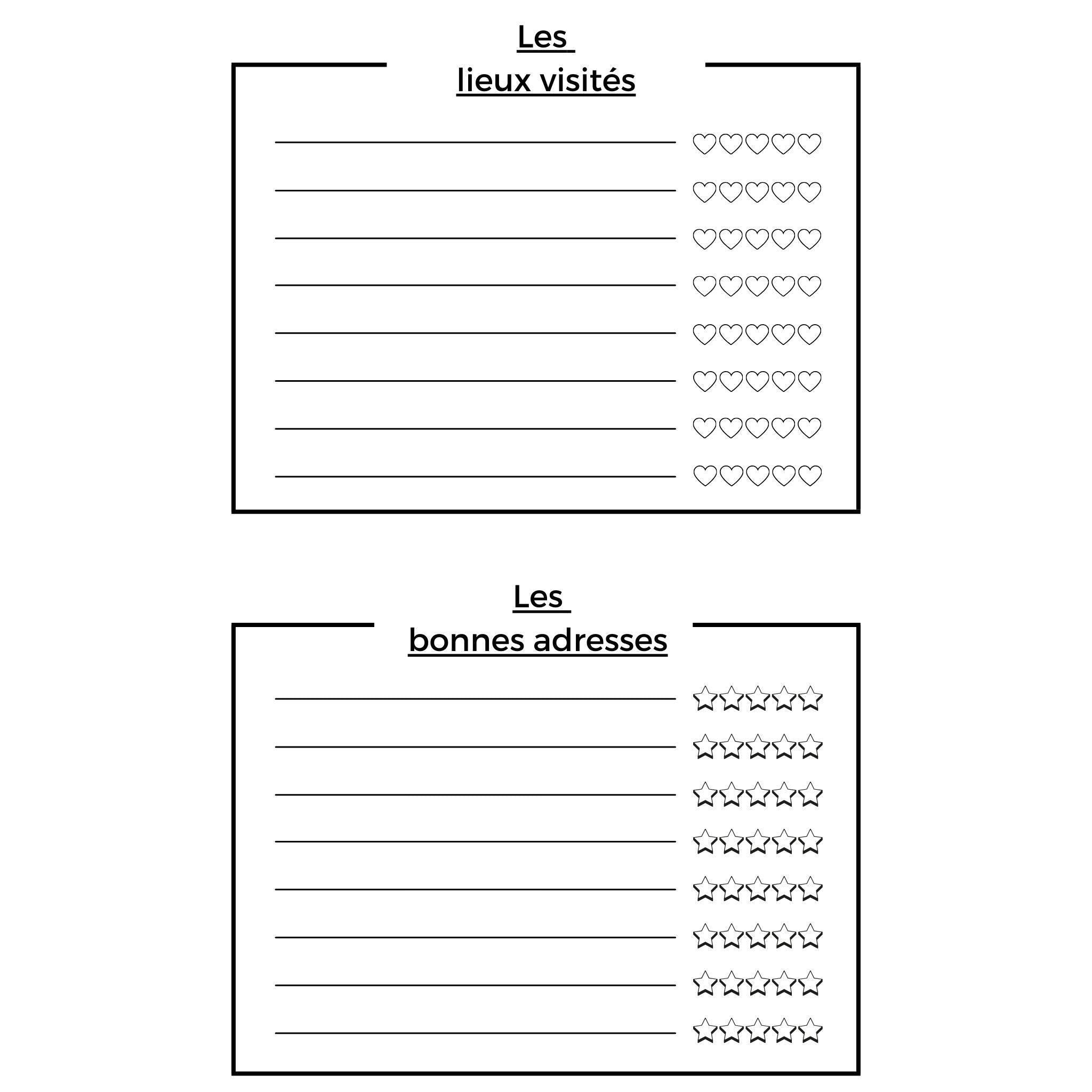 Carnet de voyage Safari à personnaliser et à remplir - 114 pages