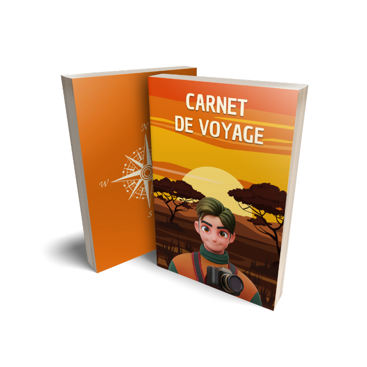 Carnet de voyage Safari à personnaliser et à remplir - 114 pages