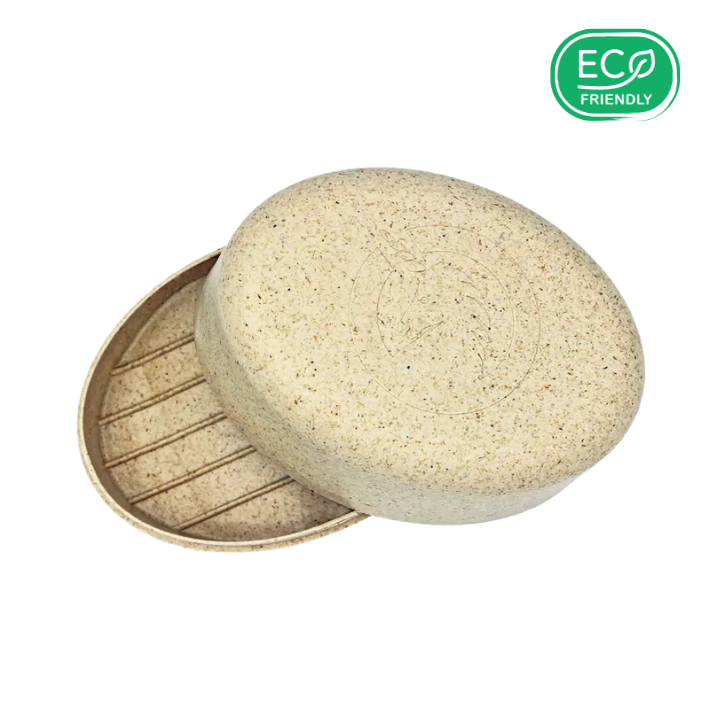 Kit voyage savon naturel + boite biodégradable - huile de noix de coco