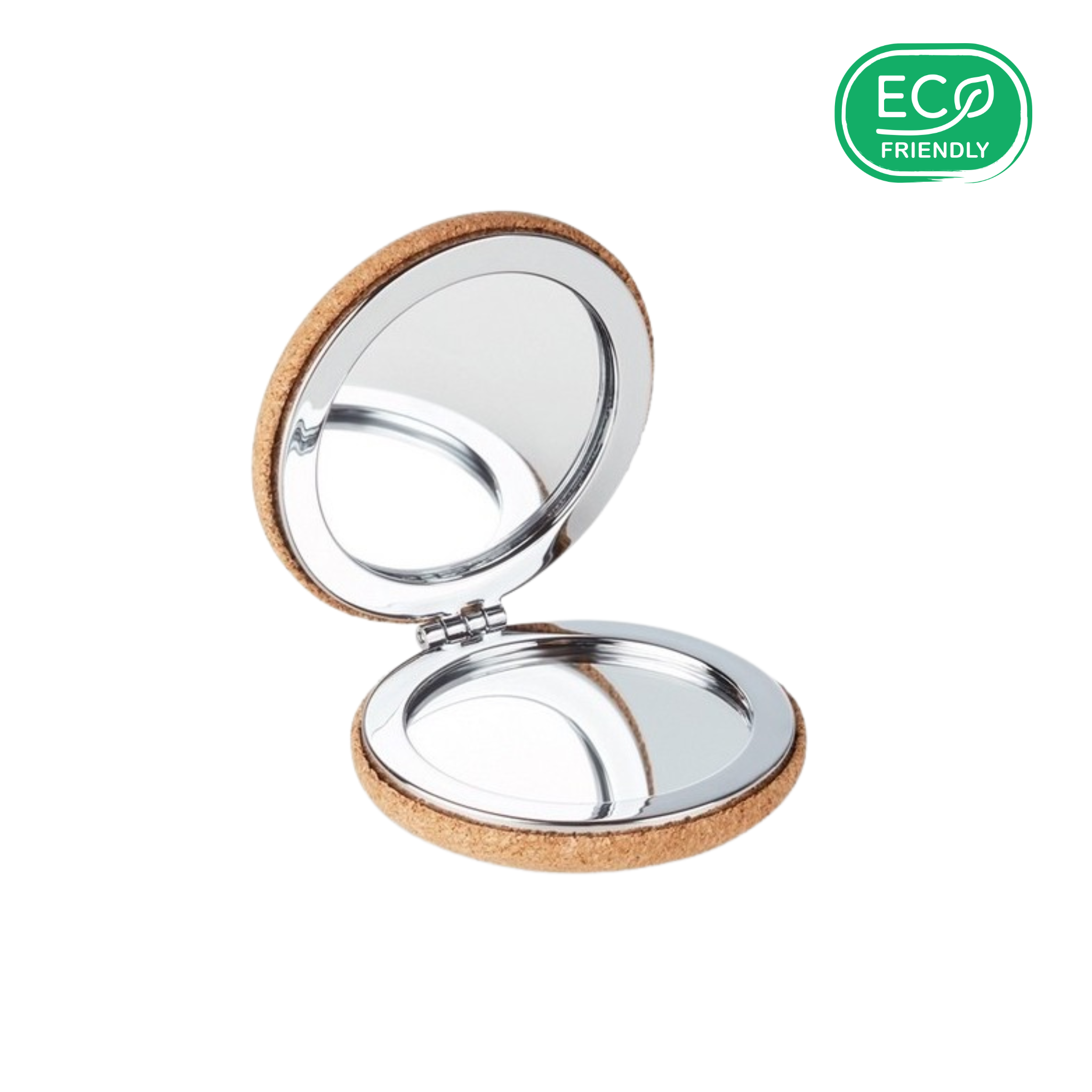Miroir de poche ultra compact et pliant Niagara - miroir de voyage en liège