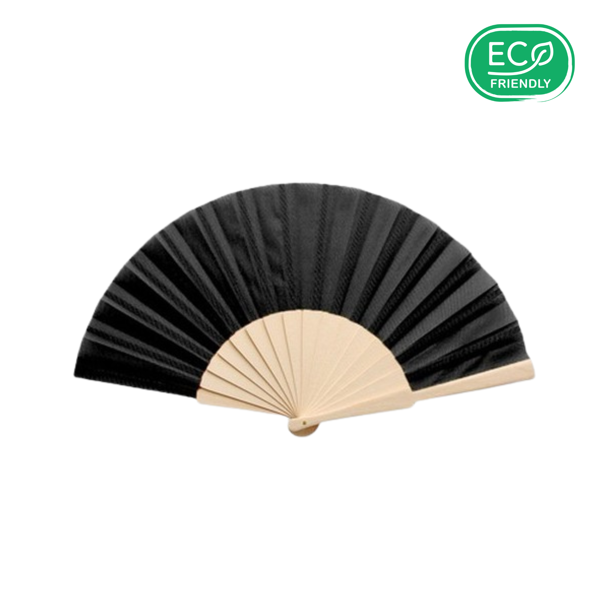 Éventails pliants Borneo en bois naturel