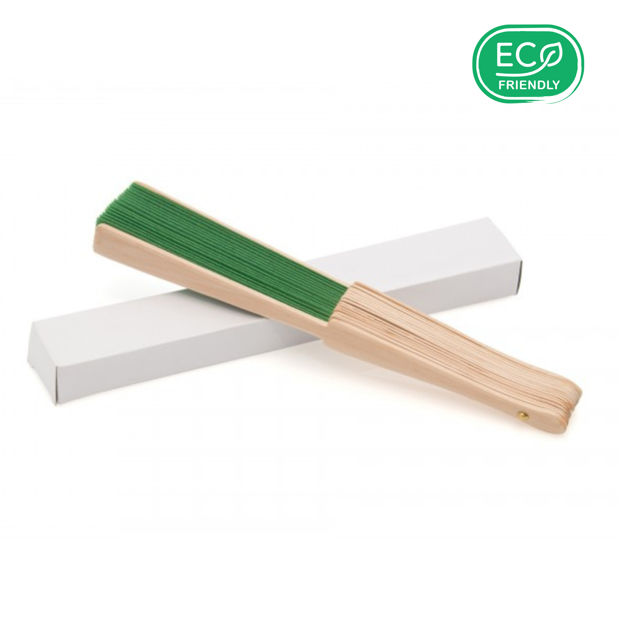 Éventails pliants Borneo en bois naturel