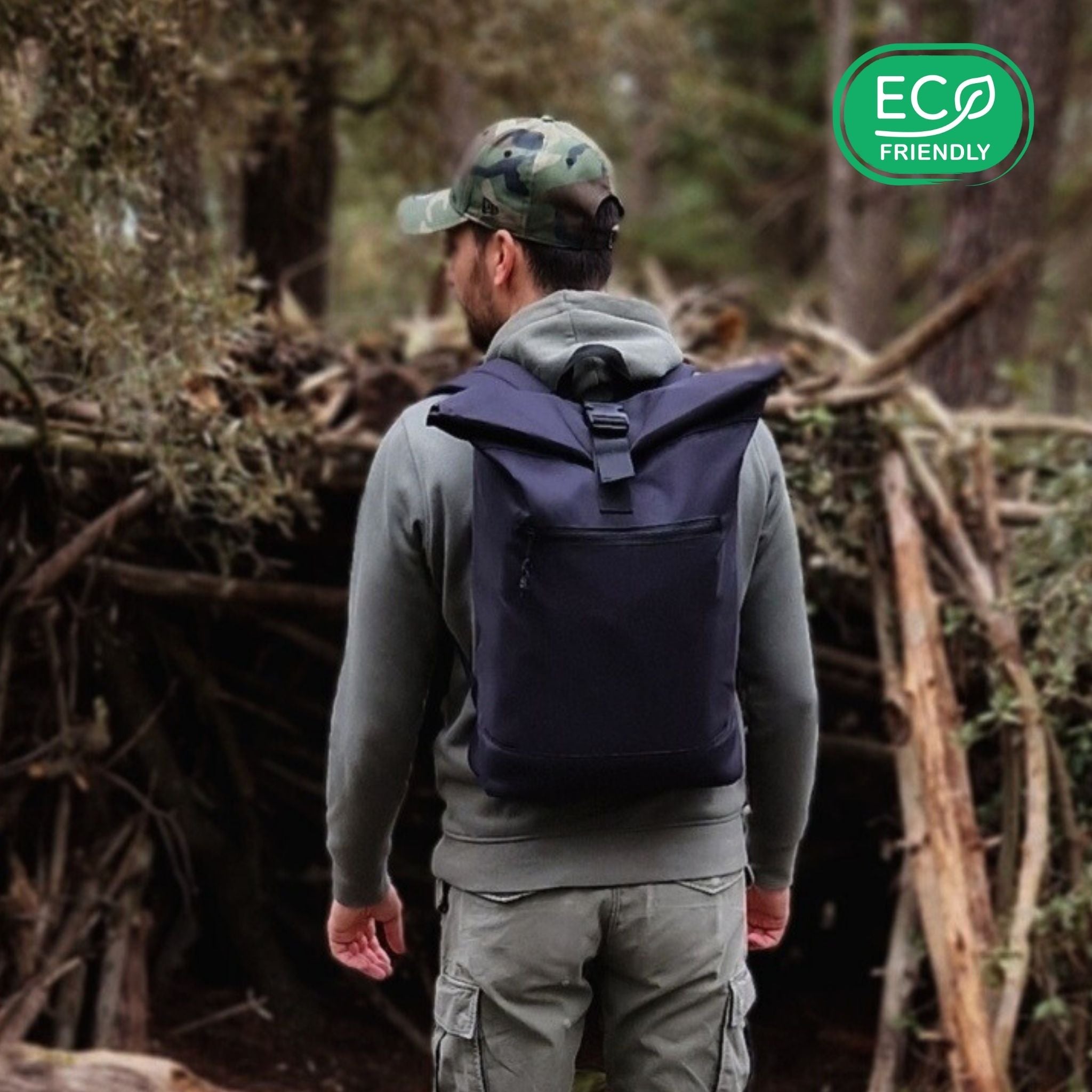 Sac à dos rolltop de voyage Fjord avec compartiment ordinateur