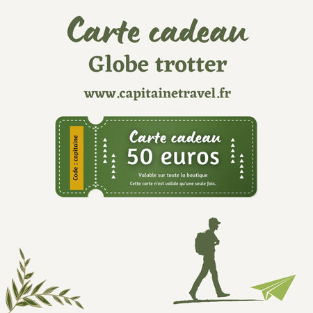 Cartes cadeaux Globe Trotter - idée cadeau voyage