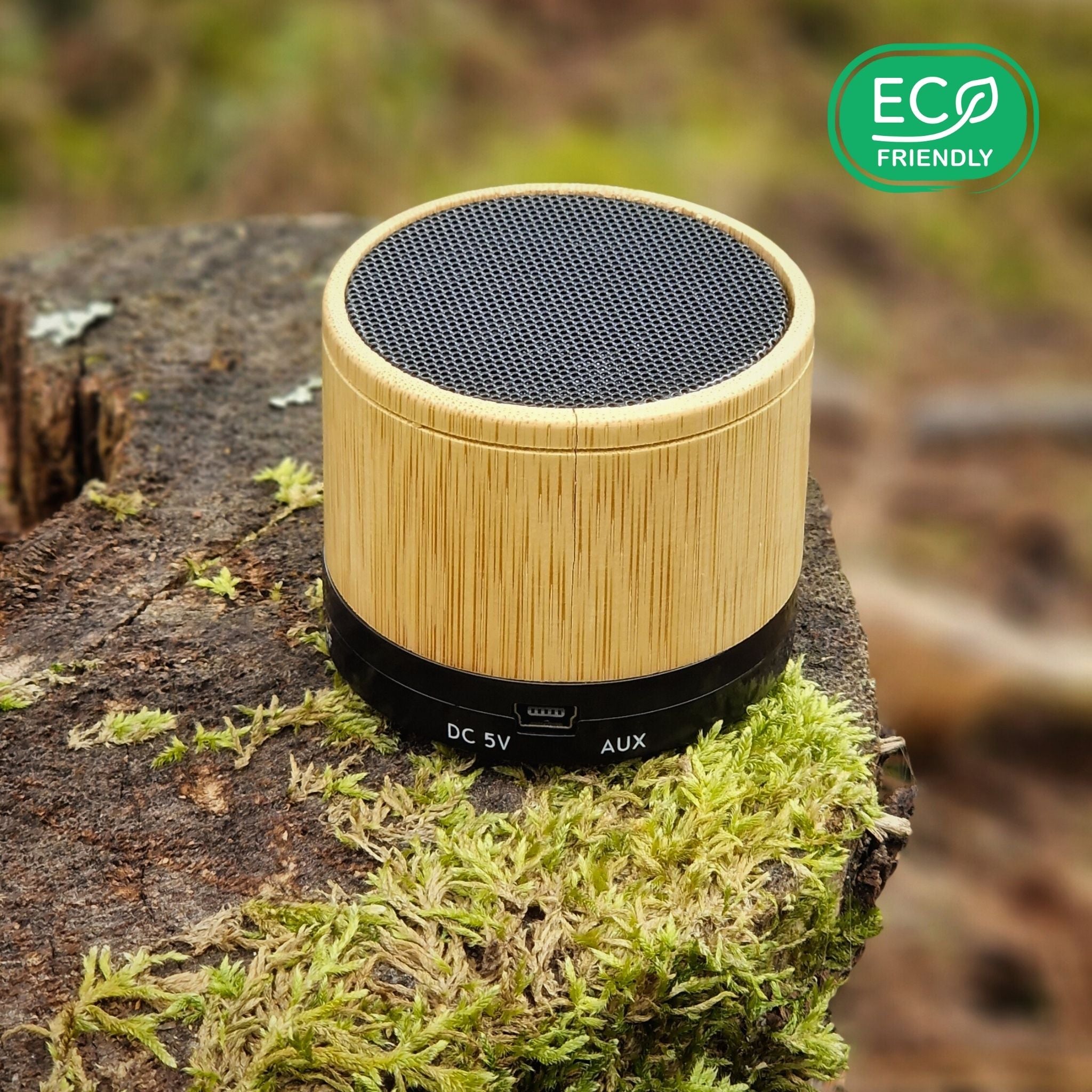 Mini enceinte de voyage Titicaca en bambou naturel