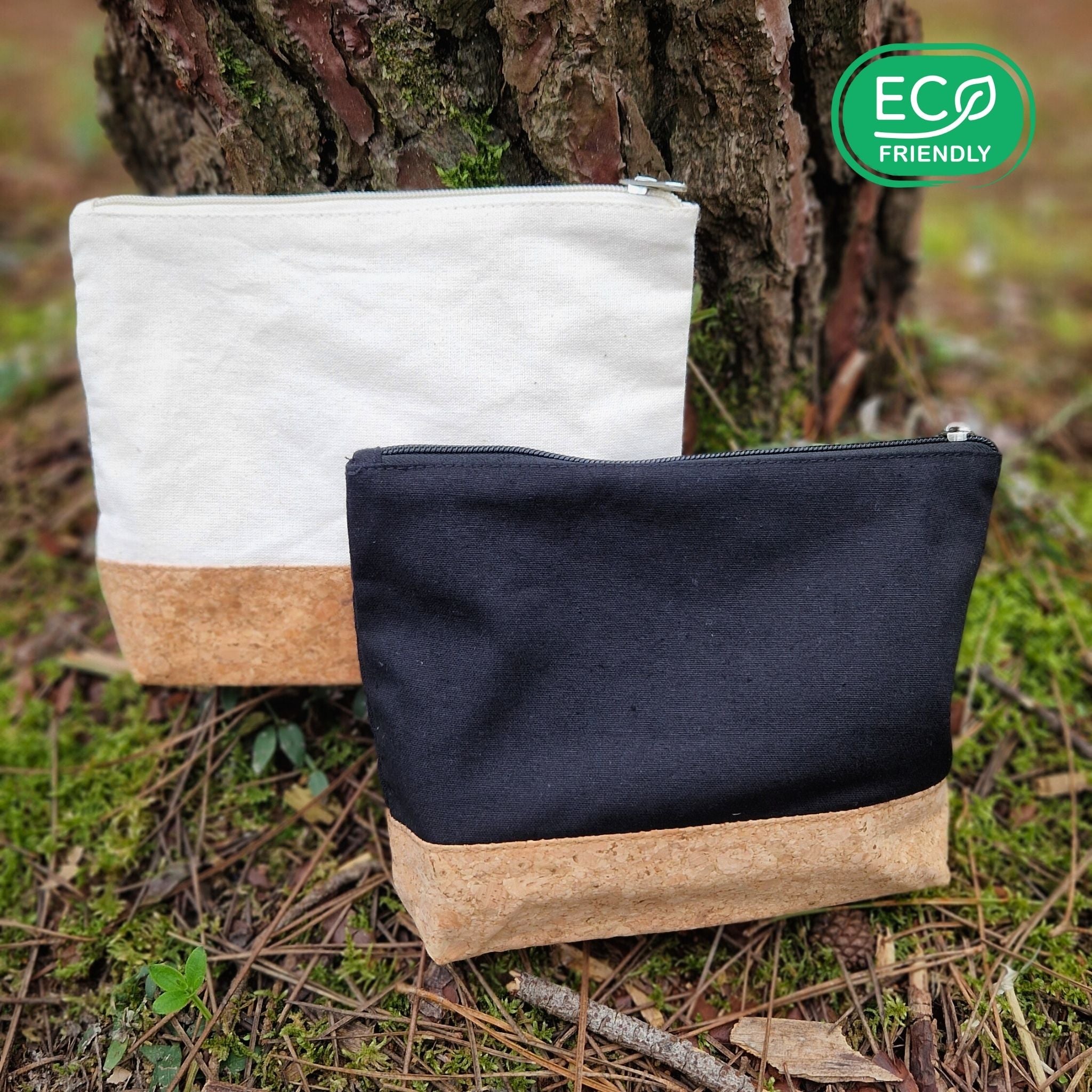 Trousse de maquillage légère Atacama en coton biologique et liège