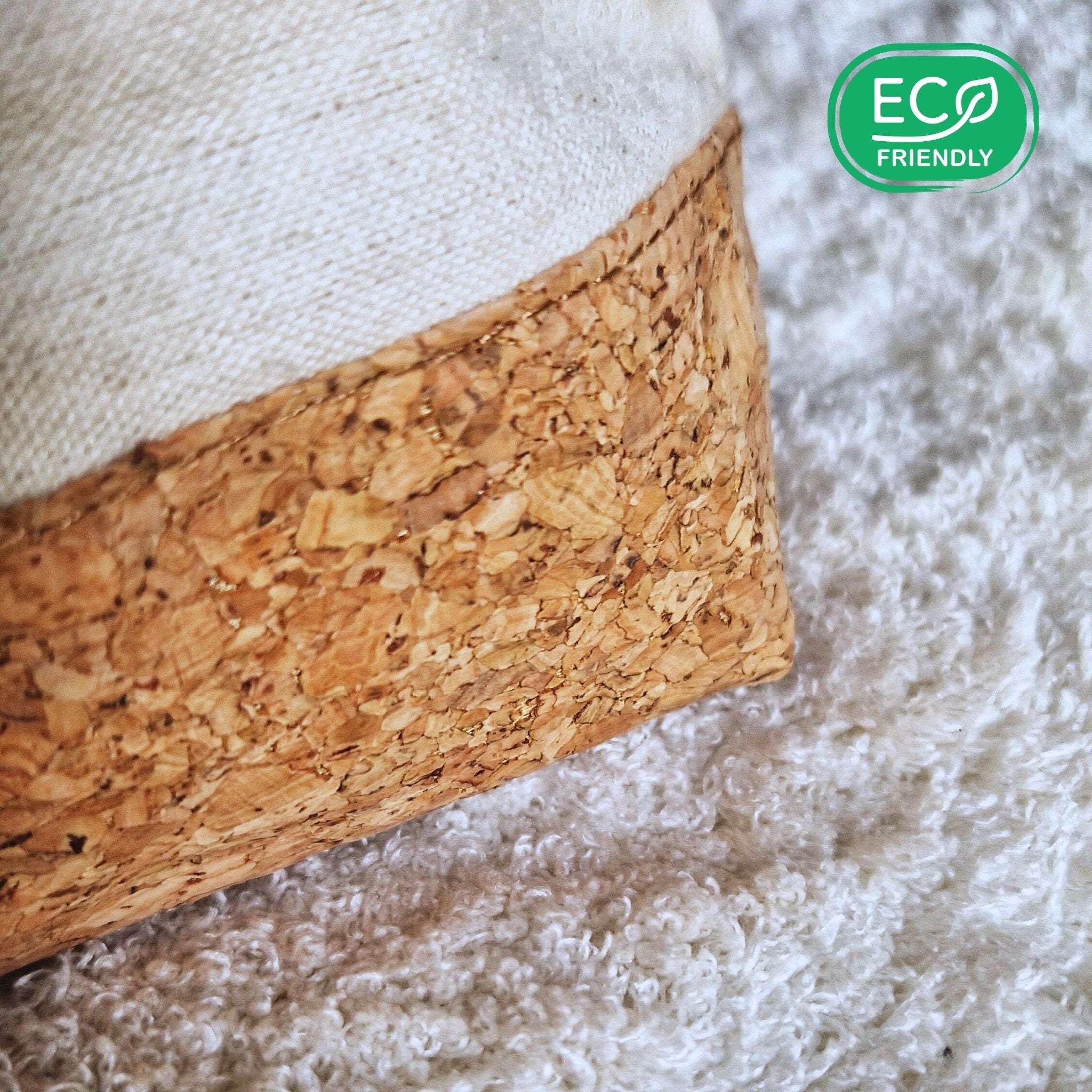 Trousse de maquillage légère Atacama en coton biologique et liège